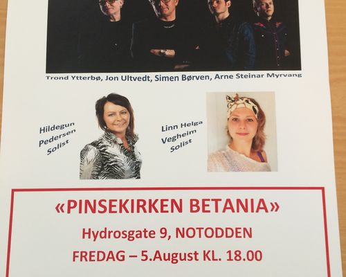Rusfri blueskonsert i Pinsekirken Betania