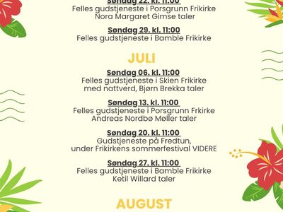 Sommerprogram