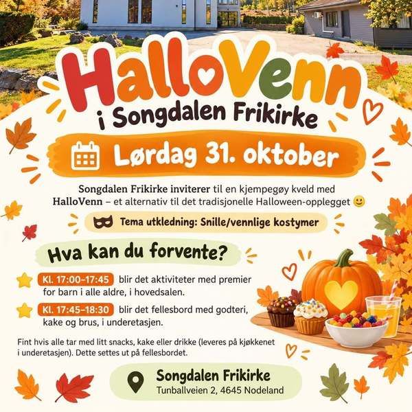 Lørdag er det HalloVenn kl.17!