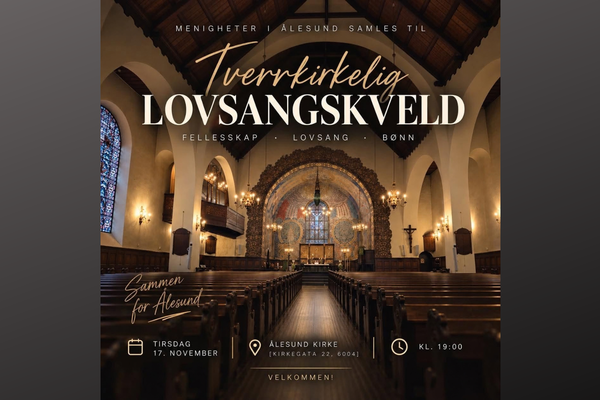 Hele Norge ber og lovsangskveld 17.november
