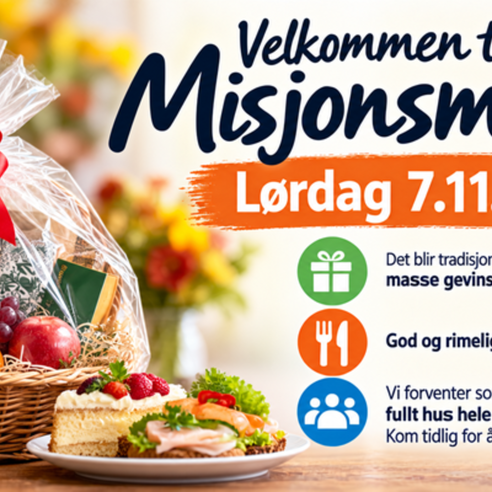Misjonsmesse 7. november!