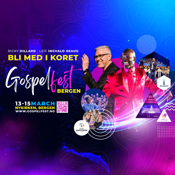 Gospelfest Bergen 13. - 15. mars 2026!