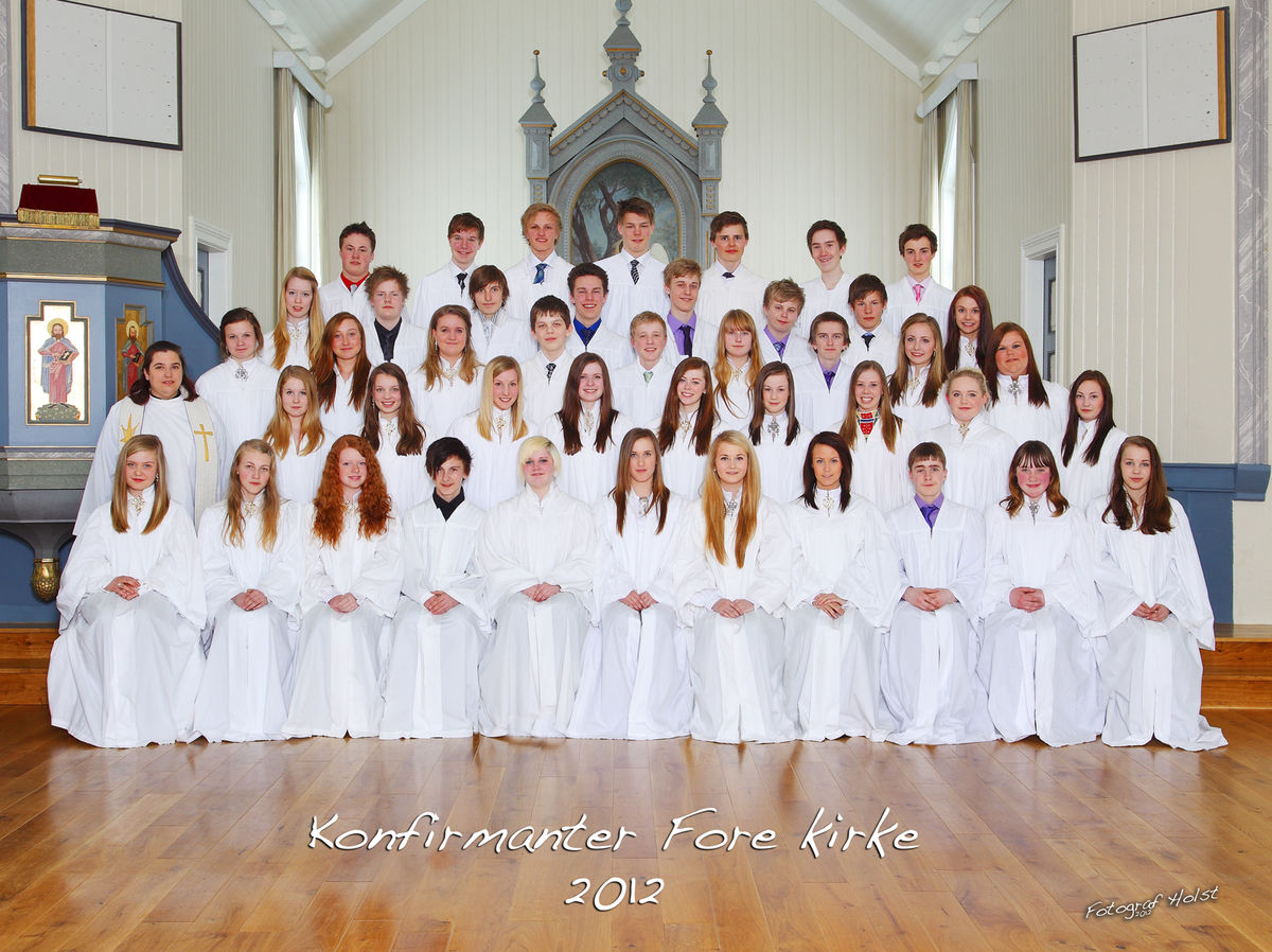 Konfirmanter 2012 Fore kirke