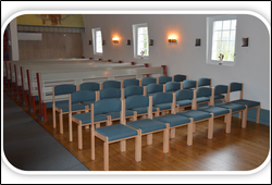 Glomfjord kirke nye stoler