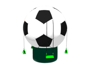 Футбольный мяч надувные качели