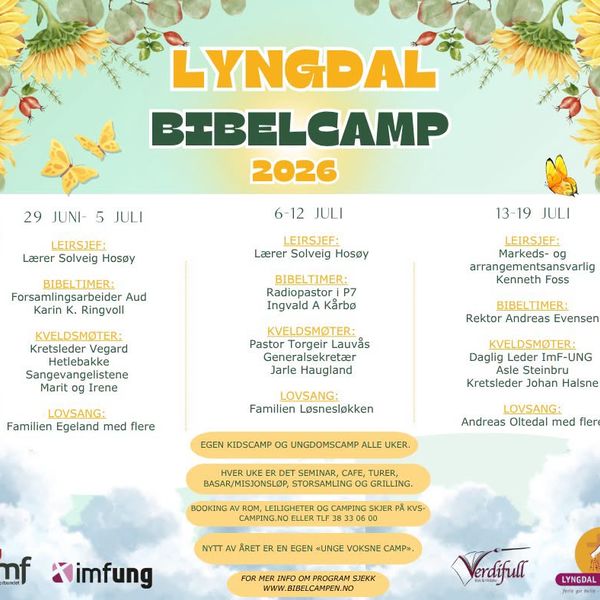 Sommer på Lyngdal Bibelcamp