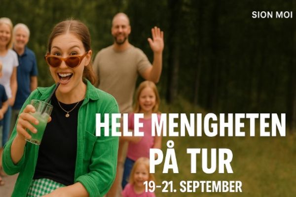 Hele menigheten på tur