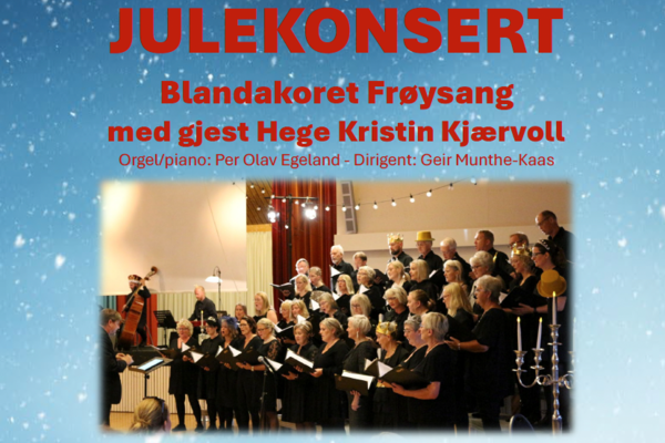 Julekonsert med blandakoret Frøysang