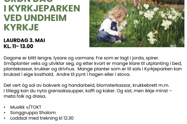 Grøn dag på Undheim, 3. mai.