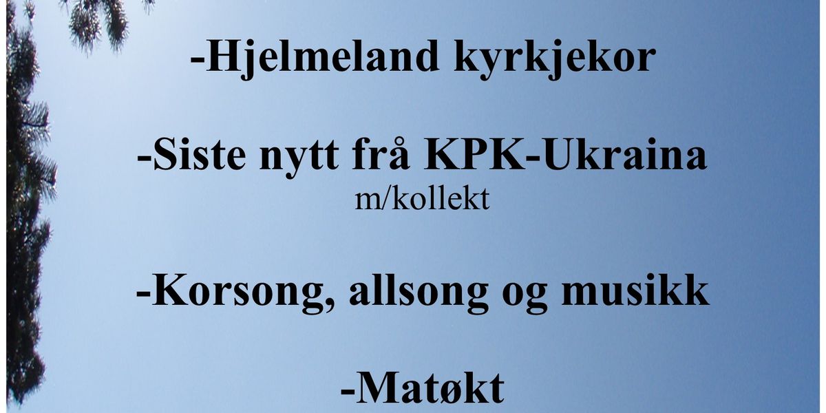 Sommarkveld med Jærklang og Hjelmeland kyrkjekor 14. juni kl 19