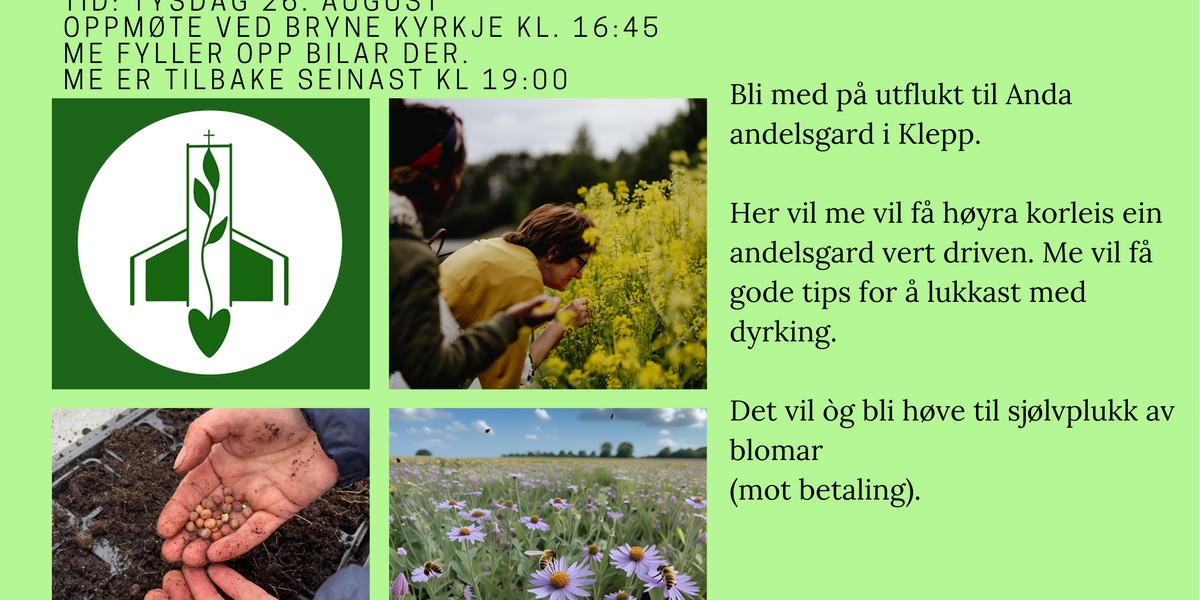 Utflukt til Anda andelsgard 26. august