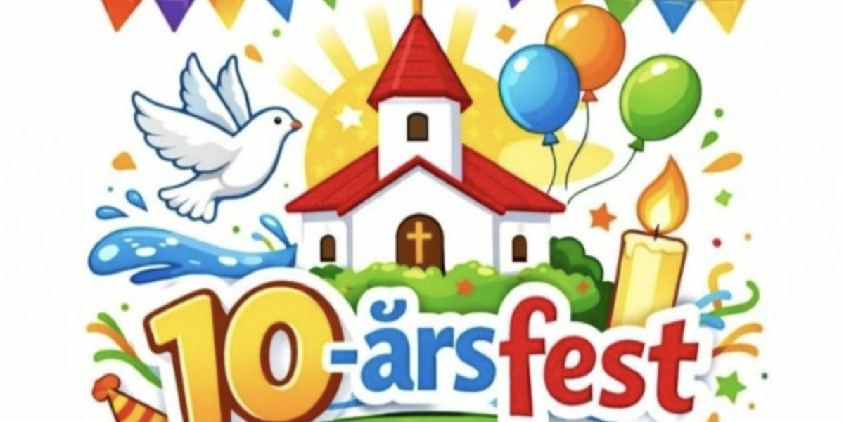 10-årsfest: onsdag 3. juni  17:00 – 18:30