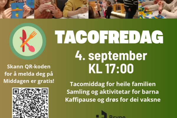 Tacofredag for heile familien 4. september
