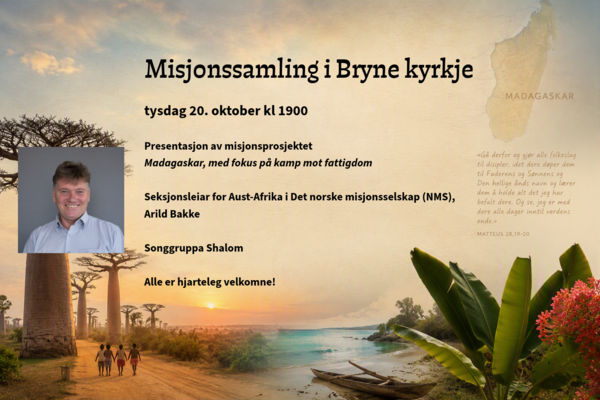 Misjonssamling - NMS Madagaskar, med Songgruppa Shalom og Arild Bakke