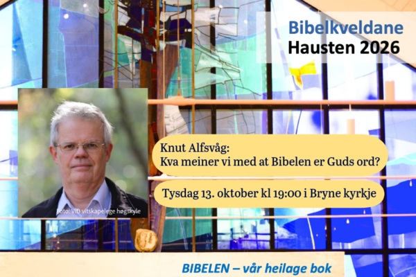 Bibelkveldar: 13. oktober, 27. oktober og 10. november