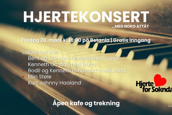 Konsert fredag 20. mars