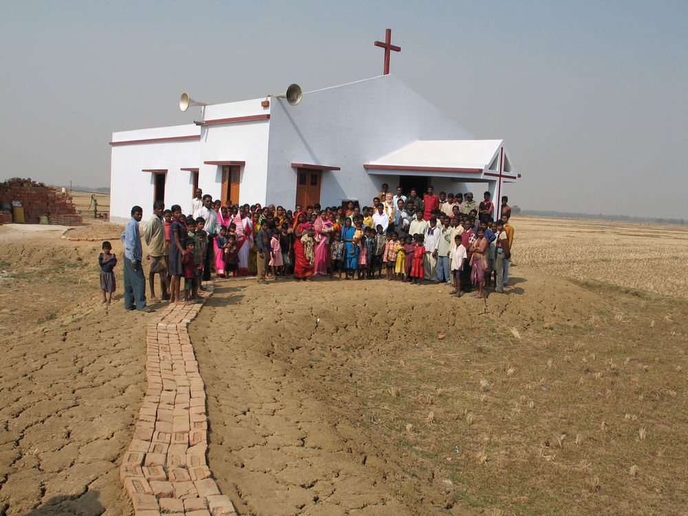 Landsens menighet ved grensen til Orissa.