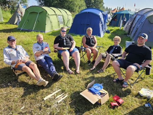 Stor speidergjeng på landsleir
