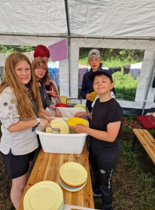 Stor speidergjeng på landsleir