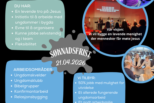 Er du vår nye ungdomsleder