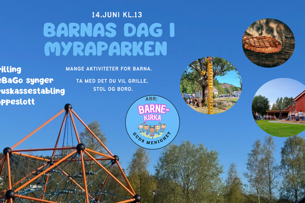 Barnas dag i Myraparken 14.juni kl.13.00- 16.00