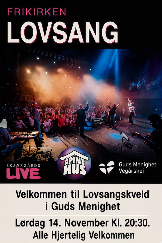 Lovsangsfest 14. nov kl.20.30