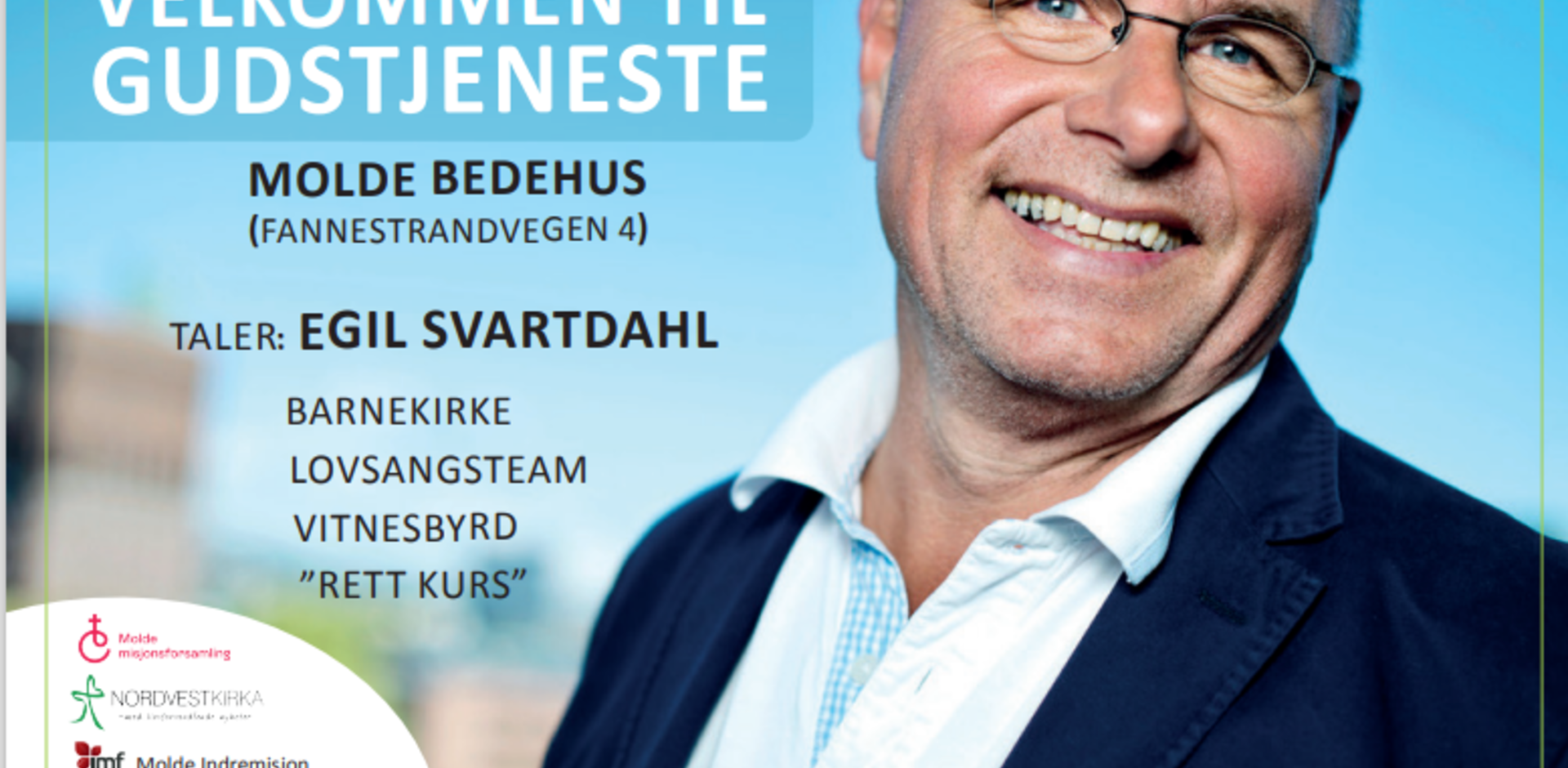 Søndagsmøte - fellesmøte med flere menigheter - Egil Svartdahl taler