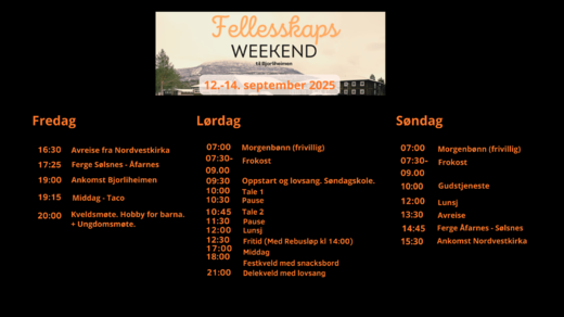 Menighetsweekend 2025