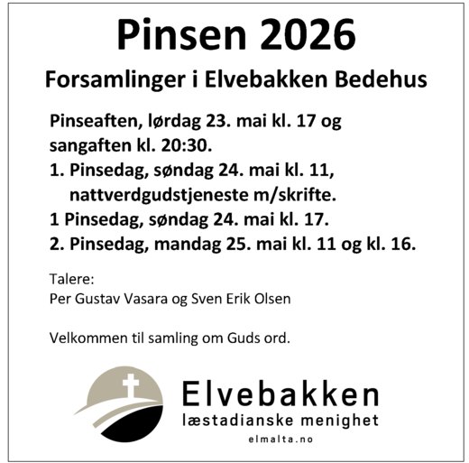 Velkommen til samling om Guds ord!