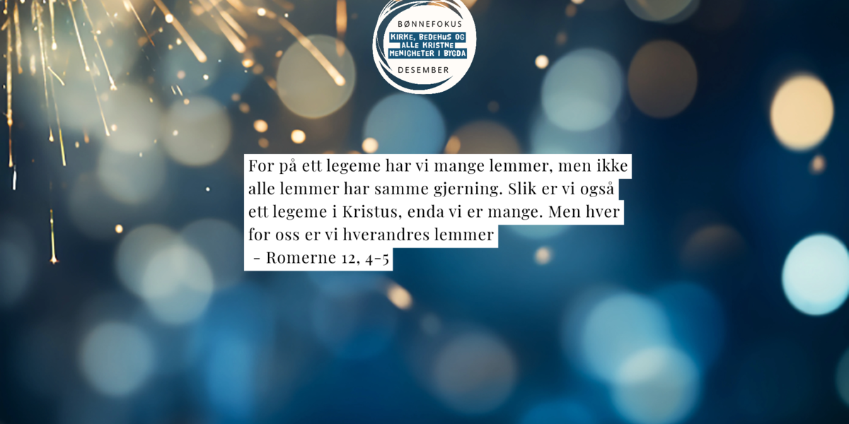 Vi ber i desember!