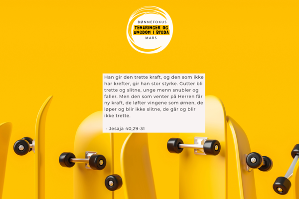 Vi ber for ungdommer og tenåpringer i bygda