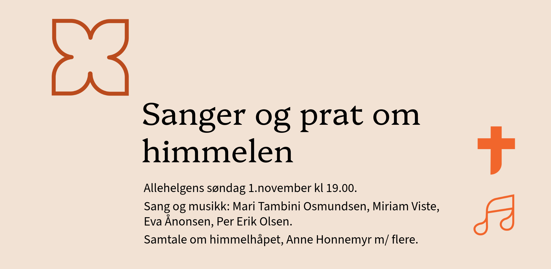 Velkommen til sanger og prat om himmel håpet