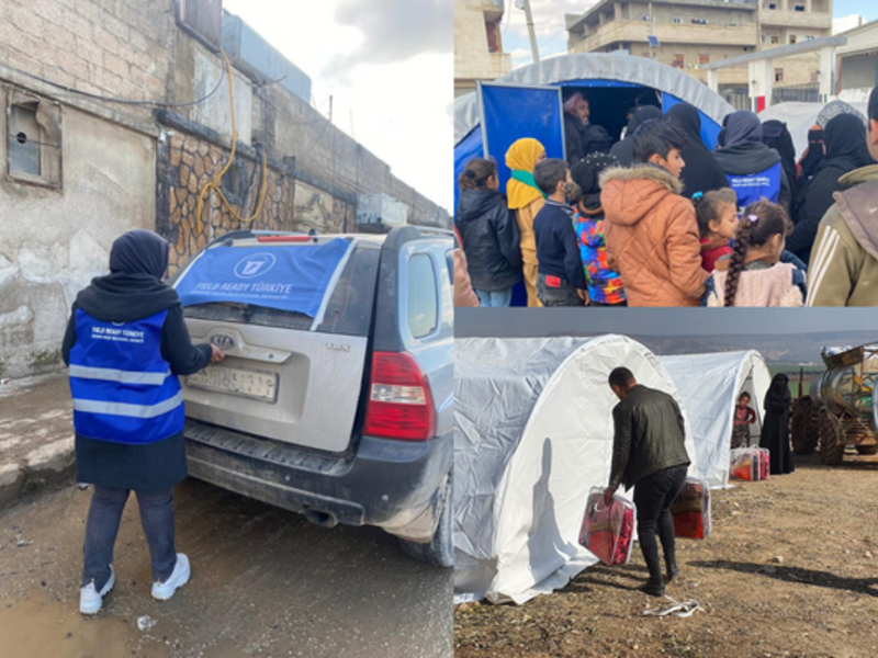 16.02.: FR-T teamet i Nord-Syria bidro  med transport og evakuering av mennesker fra de hardest rammede områdene i Nord-Aleppo.