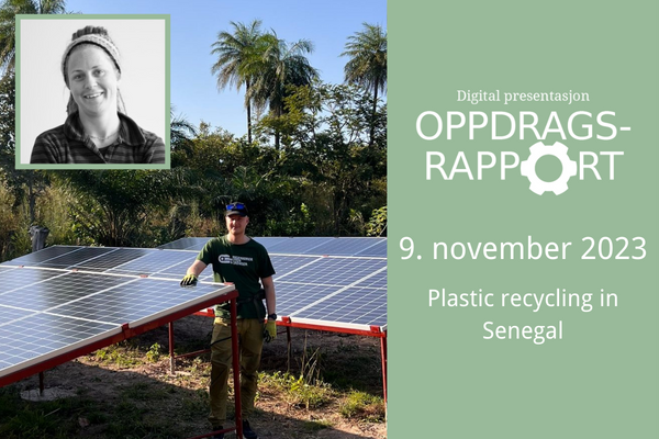 Digital oppdragsrapport 09.11.23: Power and manufacturing equipment for plastic recycling in Senegal