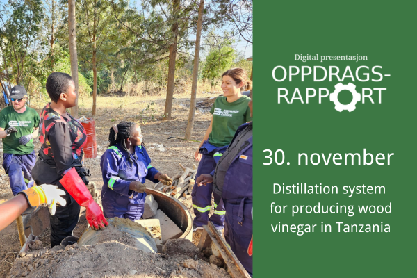 Digital oppdragsrapport 14.12.23: Distillation system for producing wood vinegar in Tanzania