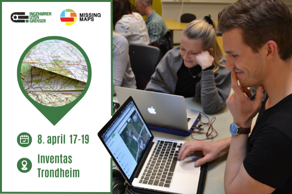Bli med når IUG NTNU og IT-gruppa inviterer til Missing Maps i Trondheim 8. april!