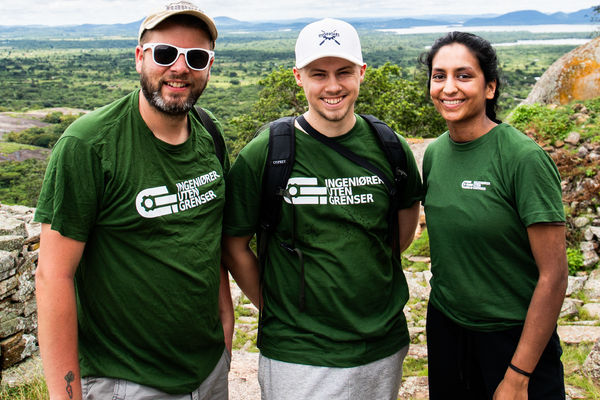 F.v. Joakim Gitlestad, Håkon Kristiansen og Priya Selvakumaran.