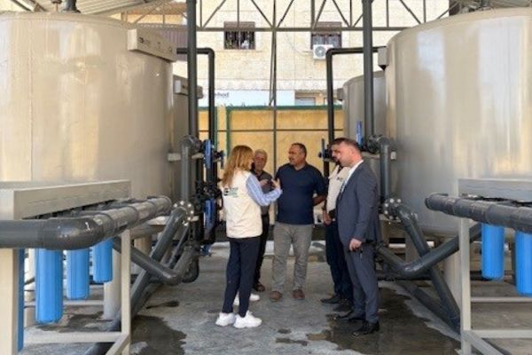 Vannrenseanlegget i Azaz - med Emad, Field Ready.