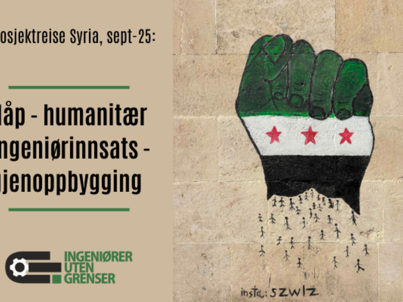 I slutten av september var generalsekretær Marianne Nilsen Sturmair på prosjektreise i Syria.