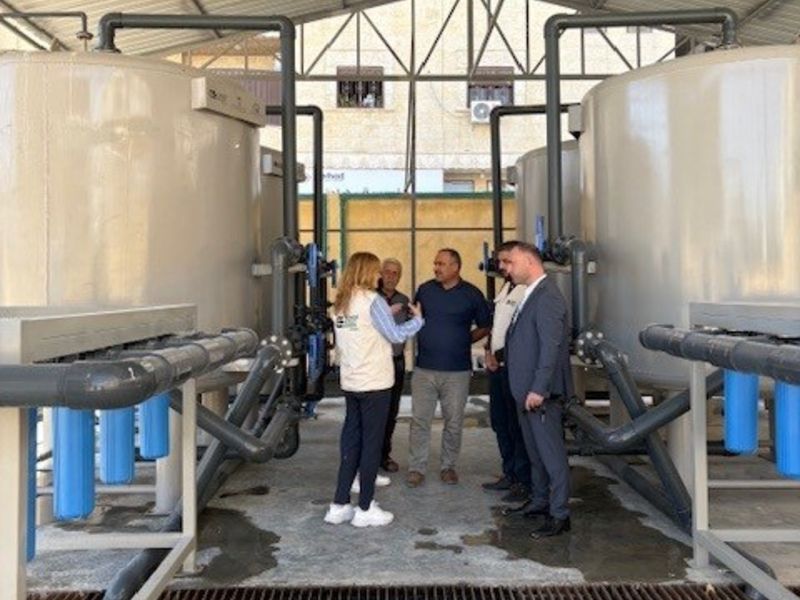 Vannrenseanlegget i Azaz - med Emad, Field Ready.