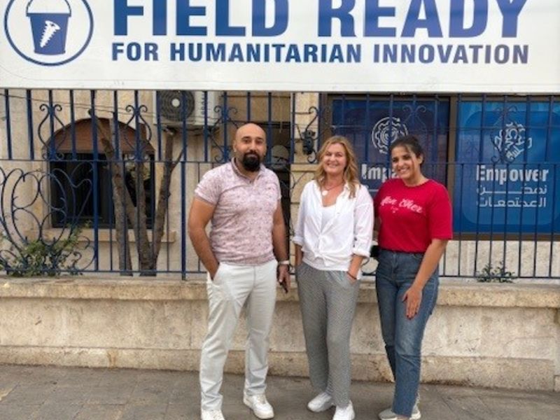 Field Readys kontor i Aleppo - med Osama og Ola