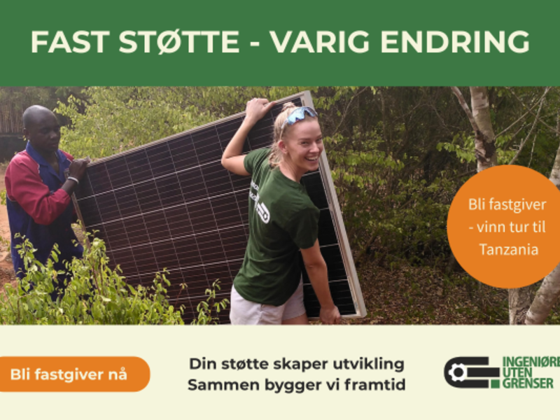 FAST STØTTE - VARIG ENDRING, IUGs fastgiverkampanje i perioden 1. november 2025 til 20. januar 2026.