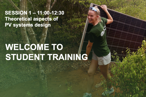 Student training session 1: Theoretical aspects of PV systems design