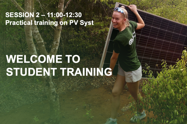Student training session 2: Practical training on PV syst