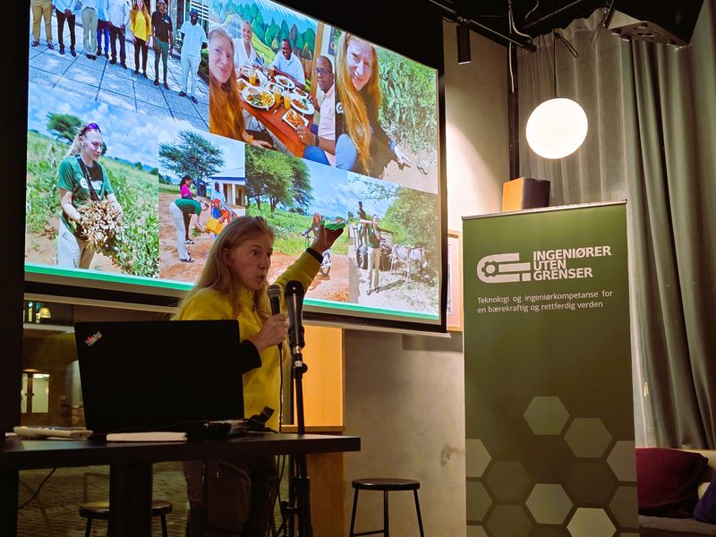 Ida Fagerli med foredrag om flere IUG-oppdrag innen solenergi.