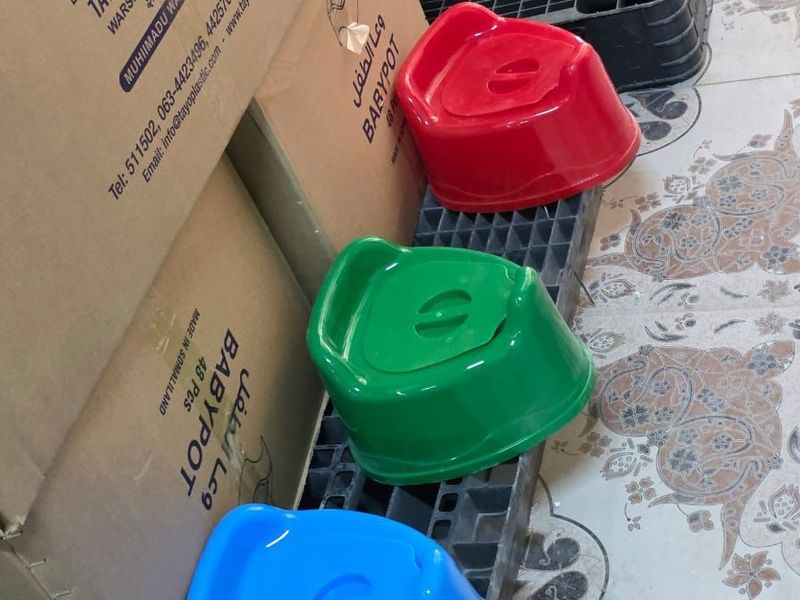 Babypotter er et av produktene som lages med resirkulert plast.