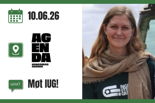 Møt IUG på Kongsberg Agenda 10. juni