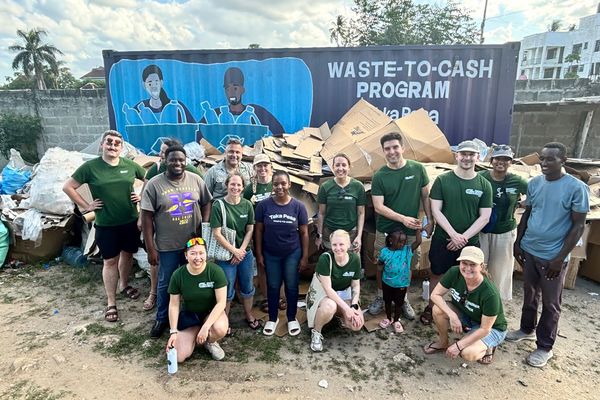 På besøk hos prosektet Waste to Cash, Dar es Salaam
