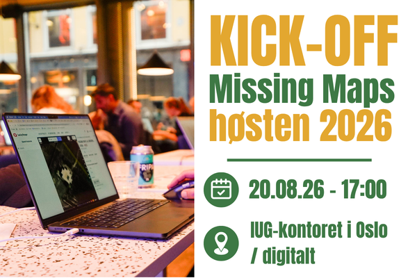 20.08.26. Bli med på KICK-OFF for Missing Maps høsten!
