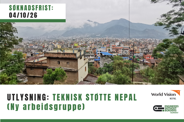 UTLYSNING: Teknisk støtte Nepal (ny arbeidsgruppe)